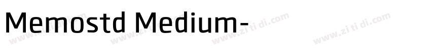 Memostd Medium字体转换